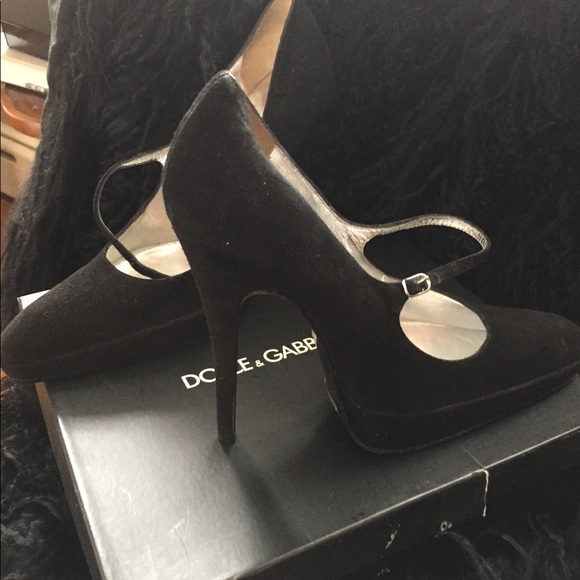 Black suede dolce and gabbana shoes - Picture 6 of 7